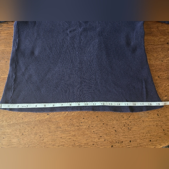 Vintage L.L. Bean Ribbed Long Sleeve Waffle Knit Thermal Women Size Large - Picture 3 of 8